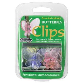 Butterfly Clips - Assorted Colours - 6 Pack
