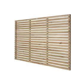 Direct - Pressure Treated Contemporary Slatted Fence Panel 1.8m x 1.2m - Set of 5