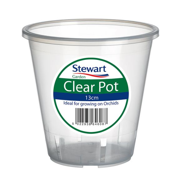 Premium Clear Pots - 13cm