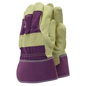 Original Washable Leather Rigger Gloves Purple