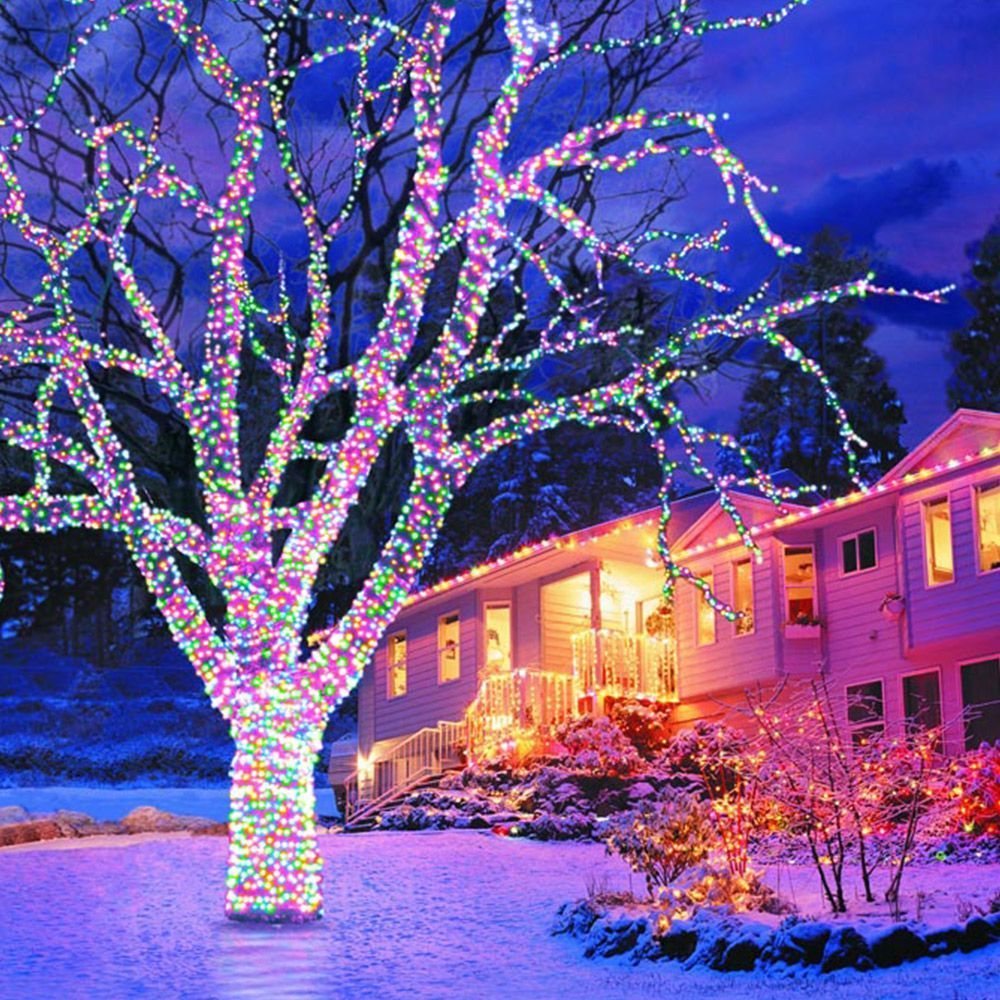 100 LED Connectable Lights - Multicolour | Christmas Tree Lights ...