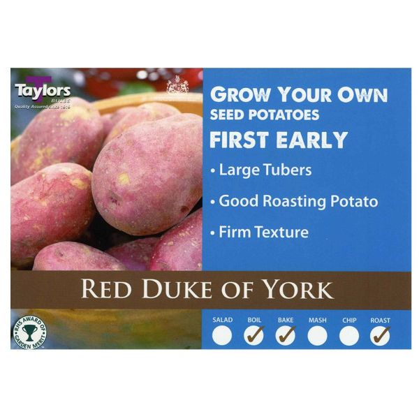 Red Duke of York Seed Potatoes 2kg Bag