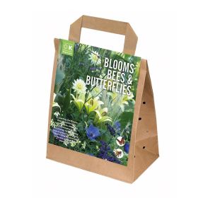 Blooms, Bees & Butterflies Garden Mix - White & Blue - 30 Bulbs