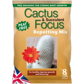 Cactus & Succulent Focus Repotting Mix - Peat Free 8 Litre