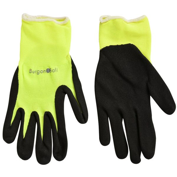 Fluorescent Garden Gloves - Yellow - Small/Medium