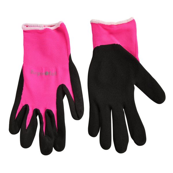 Fluorescent Garden Gloves - Pink - Small/Medium