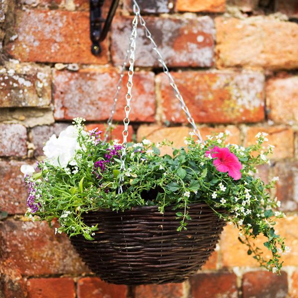 Rattan Hanging Basket 12 Inches