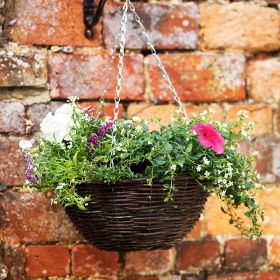 Rattan Hanging Basket 14 Inches
