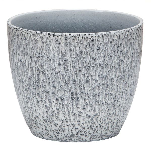 Black Spirit Grey Indoor Pot Cover 28cm