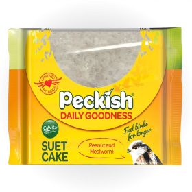 Peckish Daily Goodness Peanut & Mealworm Suet Cake 300g