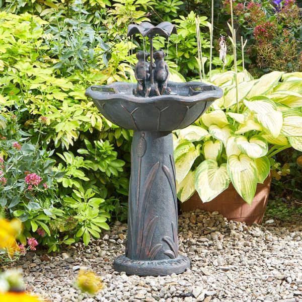 Frog Frolics Water Feature - Solar Powered