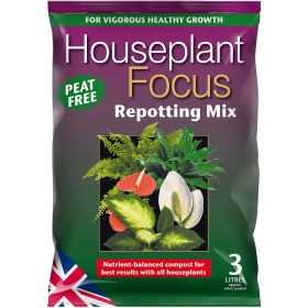 Houseplant Focus Repotting Mix - Peat Free 3 Litre