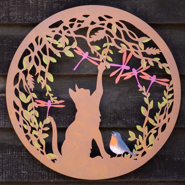 Cat and Robin Wall Art