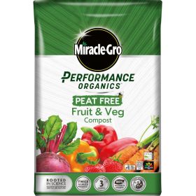 Miracle-Gro Organic Fruit & Veg Peat Free Compost 40 Litre