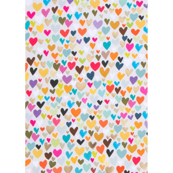 Colourful Hearts - Gift Wrap