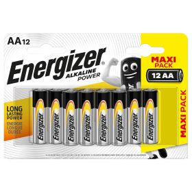 Energizer AA Alkaline Power - Pack of 12 Batteries
