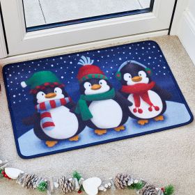 Frosty Penguins Doormat 40cm x 60cm