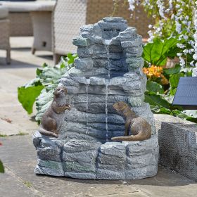 Otter Falls Water Feature - Hybrid Power