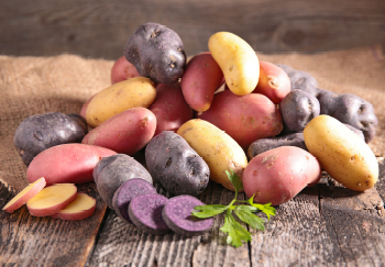 Growing your own potatoes means you can grow different varieties, even purple potatoes