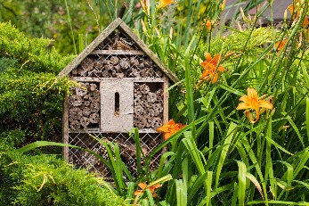 Beautiful gardens wellbeing article bee hotel in garden