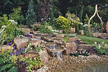 Beautiful gardens wellbeing article water feature in garden