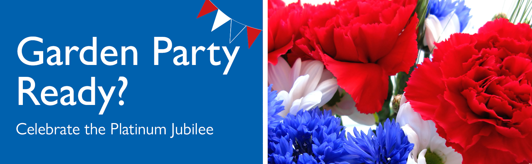 Garden Party Ready Slider - Red white and blue